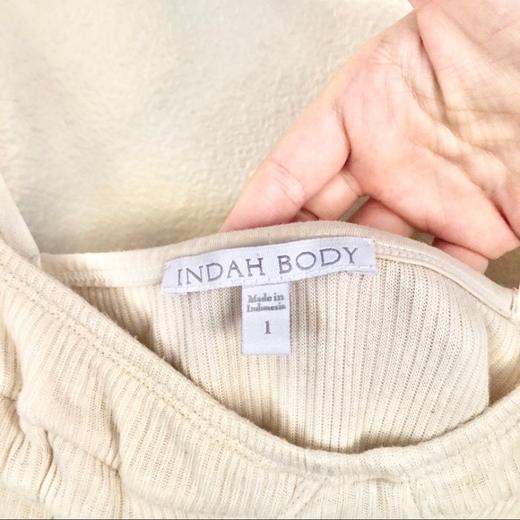 {Indah} Little Lies Bustier Ribbed Midi Slip Dress - Picture 6 of 8